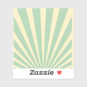  blauw sunburst posters sticker