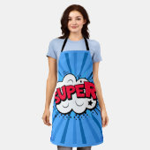 Blauw Super Schort (Gedragen)