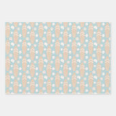 Blauw Surfplankstrand Inpakpapier Vel (Voorkant 2)