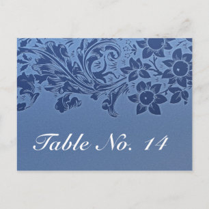 blauw tabel nummer kaart briefkaart