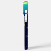 BLAUW TALISMAN GOLD HORUS EYE Blauwgroen, Turquois Case-Mate iPhone Case (Achterkant / Links)