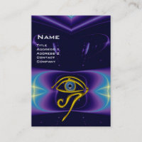 BLAUW TALISMAN, GOLD HORUS EYE paars violet roze
