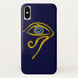 BLAUW TALISMAN Gouden Horus-oog iPhone X Hoesje