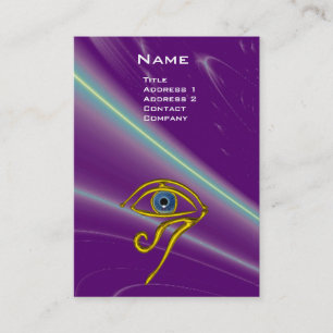 BLAUW TALISMAN, paars violet wit roze geel Visitekaartje