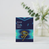 BLAUW TALISMAN, paars violet wit roze Visitekaartje (Staand voorkant)