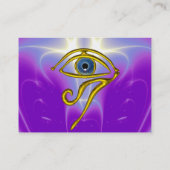 BLAUW TALISMAN, paars violet wit Visitekaartje (Achterkant)