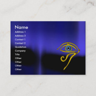 BLAUW TALISMAN zwart geel Visitekaartje