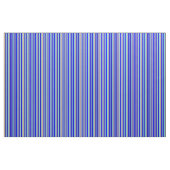 Blauw, tan, donkerbruin, lichtgeel, donkerblauw stof (Yard (91,4 cm))