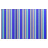 Blauw, tan, donkerbruin, lichtgeel, donkerblauw stof (Fat Quarter)