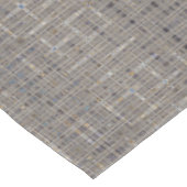 Blauw, tan, wit en bruin vervormd patroon tafelkleed (Gekanteld)