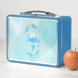 Blauw-Teal Harmonie Lotus – Vreedzame Bloei