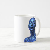 Blauw Tech Muse Koffiemok (Voorkant rechts)