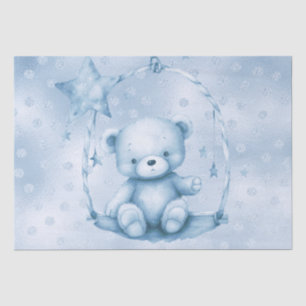 Blauw Teddy Beer Tissue Papier