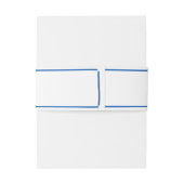 Blauw Tekenen Samen Trouwen Uitnodigingen Wikkel (Achterkant Voorbeeld)