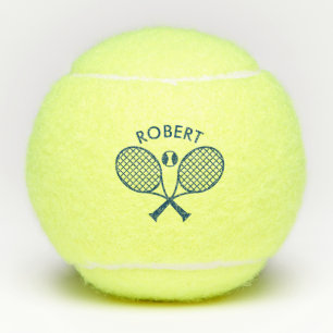 Blauw Tennis Thema Aangepast Monogram Tennisballen
