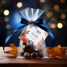 Blauw | Terracotta Oh Boy Herfst Floral Baby showe