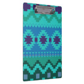 Blauw Textielontwerp Achtergrond Trendy illustrati Klembord (Rechts)