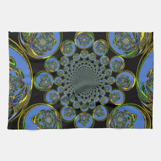  blauw theedoek (Horizontaal)