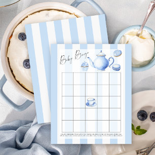 Blauw theefeest - Baby Bingo spel