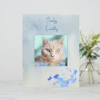Blauw thema fotolijst scrapbook papiervel