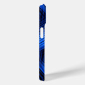 Blauw tijdelijk Abstract Case-Mate iPhone Case (Achterkant / Rechts)