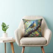 Blauw Tit 1 Kussen (Stoel)