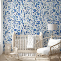 Blauw Toile  Elegant Antiek