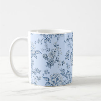 Blauw toile koffiemok