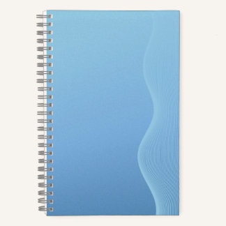 Blauw toon notitieboek met accenten