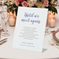 Blauw tot we weer herdenken van het leven