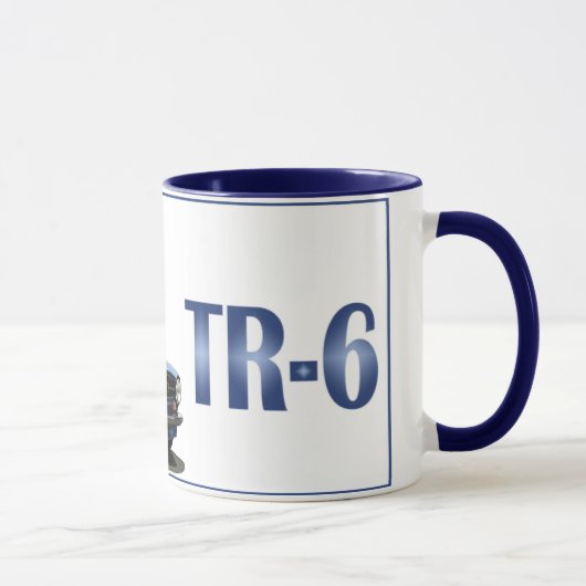 Blauw TR6 Mok (Rechts)