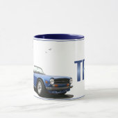 Blauw TR6 Mok (Midden)