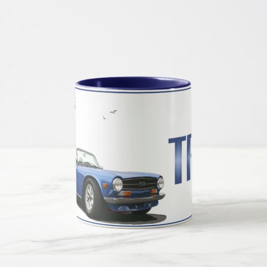 Blauw TR6 Mok (Midden)