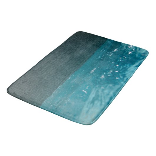 Blauw Tranquility Pool Bliss 1 Badmat (Gekanteld)