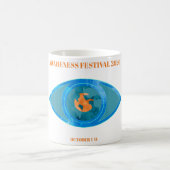 Blauw - transparant koffiemok (Center)