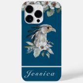 Blauw Tropisch Vogelvee Bouquet Case-Mate iPhone Case (Achterkant)