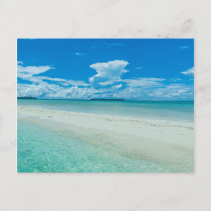 Blauw tropisch zeegezicht, Palau Briefkaart