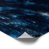 Blauw tuimelwater poster (Hoek)