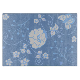 Blauw Tuin Sierglas Snijplank
