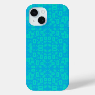 Blauw Turquoise Frosted glaspatroon Abstracte kuns