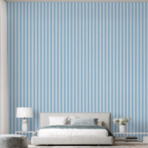 Blauw tweekleurige minimalistische jongenskamer ve