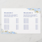 Blauw tweeledige brochure (Achterkant)