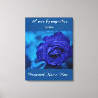 Blauw uitgerekt canvas Print