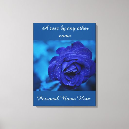 Blauw uitgerekt canvas Print (Voorkant)