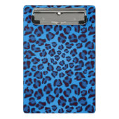 blauw uitlijnpatroon mini klembord (Voorkant)