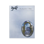 Blauw Unicorn 1 Notitieblok 11x8.5 (Gedraaid)