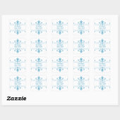 Blauw v2 Fancy Versiementaal sparen de Stickers va (Vel)