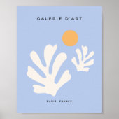 Blauw van bladeren en zonnige uiteinden van Abstra Poster (Voorkant)