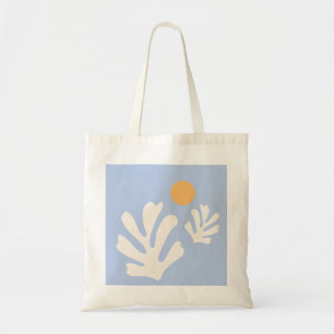 Blauw van bladeren en zonnige uiteinden van Abstra Tote Bag