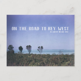 Blauw van de Atlantische Oceaan van het Afbeelding Briefkaart